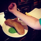 These fish and chips at Rules were as big as my arm!
