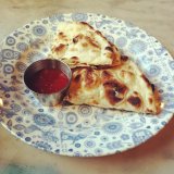 A hangover curing bacon naan - I needed that that day!