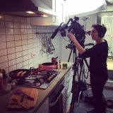 Shooting some Luxembourgish sausages on the hob...