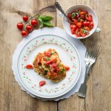 Corn Fritters with Tomato Salsa