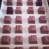 Typography chocolate at Type Hype