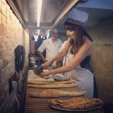 Learning how to make pide at Fatih Karadeniz Pidecisi