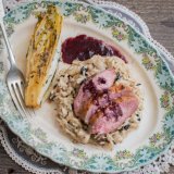 Duck Breast with wild mushroom risotto