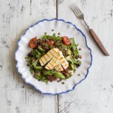 Greek halloumi salad