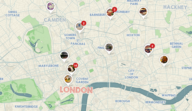 London Pinterest Map