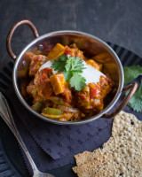 Spicy paneer jalfrezi curry
