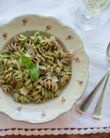 Spelt Pasta with Broccoli Pesto