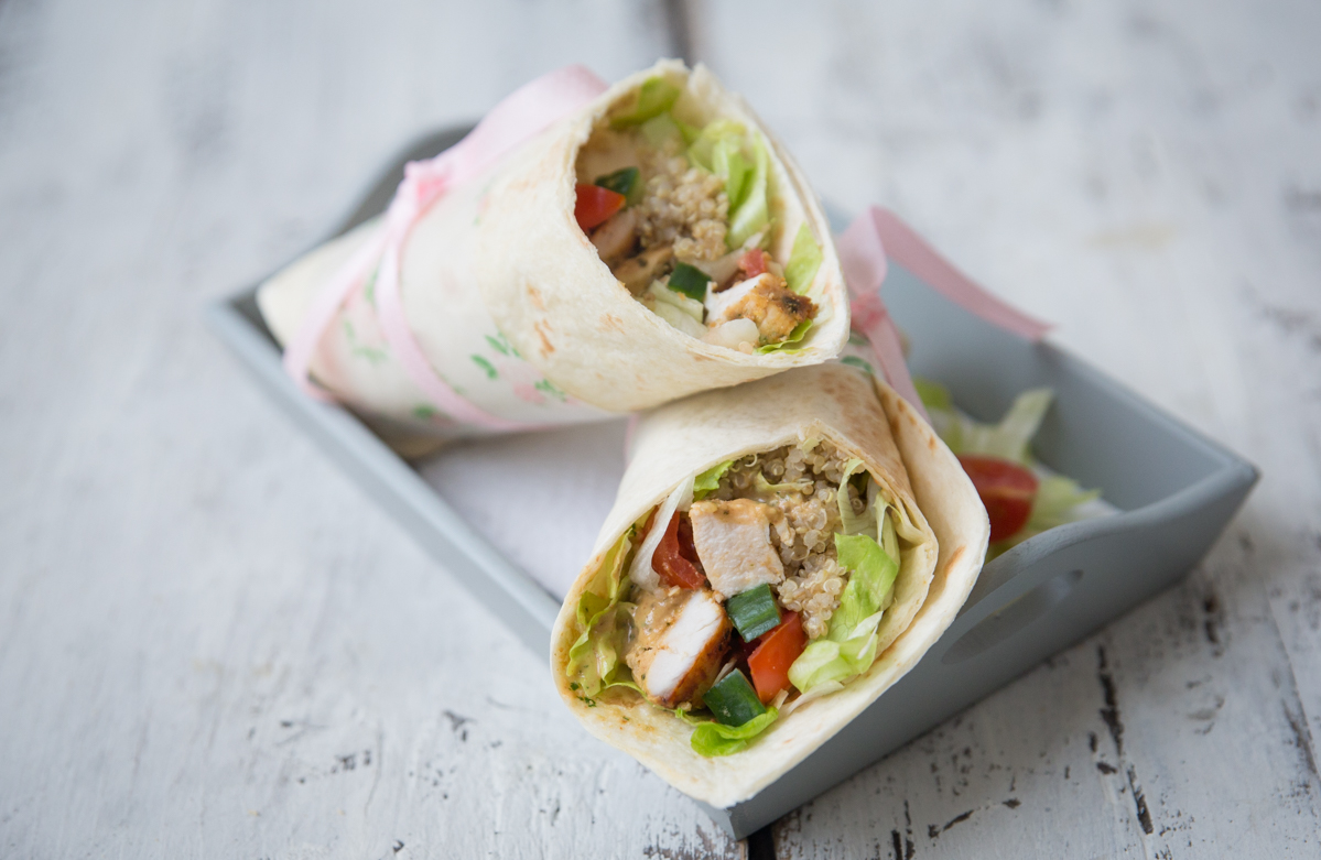 Satay Chicken Wrap ⋆Anne's Kitchen
