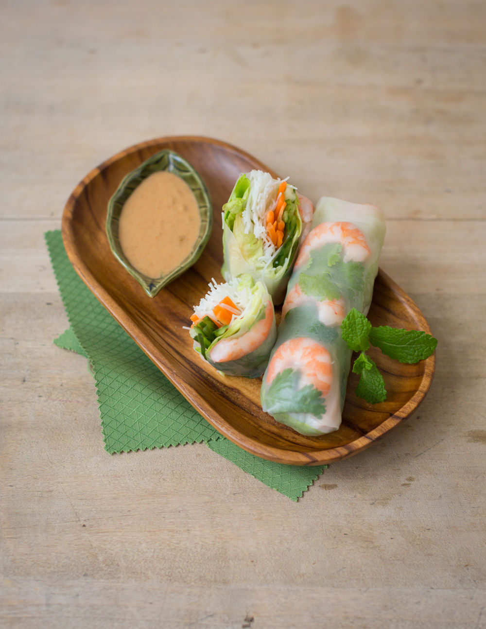 Vietnamese summer rolls with Peanut Dip ⋆Anne's Kitchen