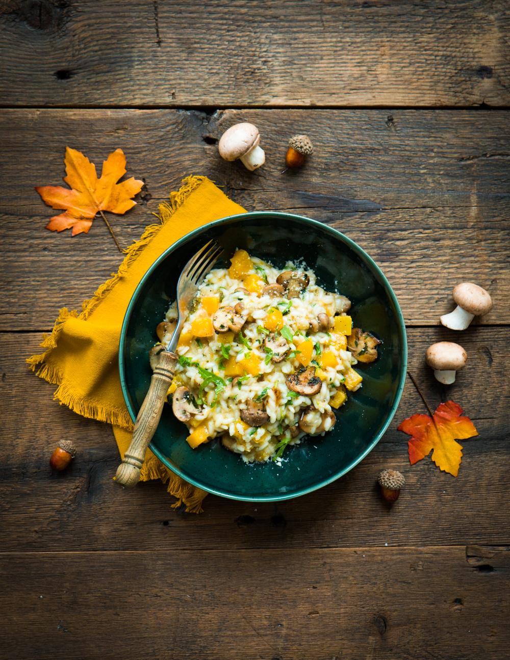 Autumnal vegetarian Butternut and Mushroom Risotto ⋆Anne&amp;#39;s Kitchen