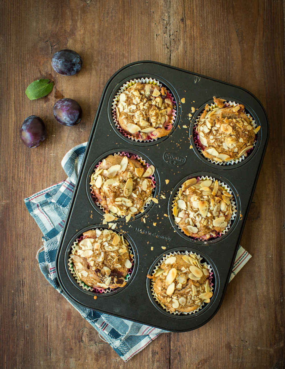 Almond Damson Muffins