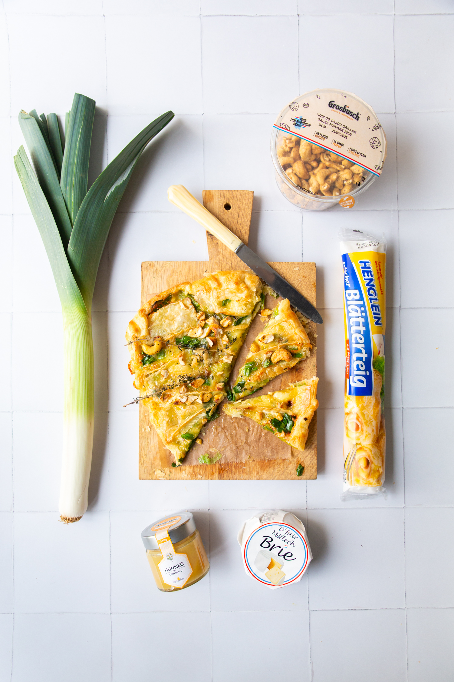 Brie and Leek Galette