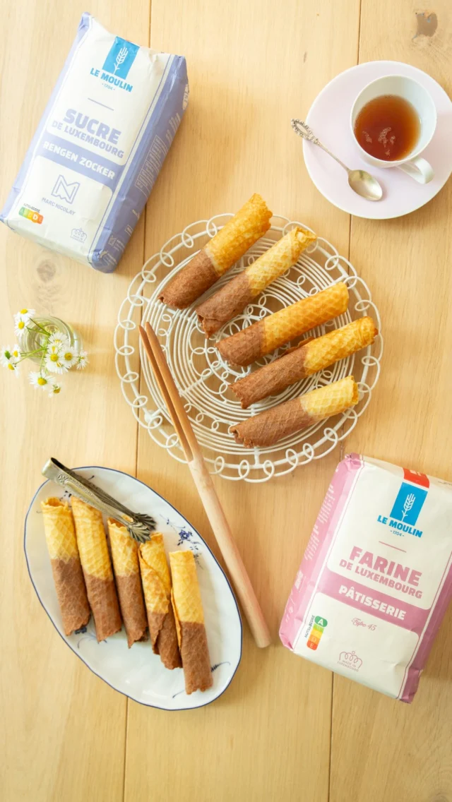Luxembourg’s most iconic cookie… with a marbled twist. 🇱🇺🍪
These Marmorkuch Wäffelcher are inspired by classic marble cake – vanilla and chocolate batter swirled together and baked into paper-thin, rolled waffle cookies. Each one is baked individually and rolled while hot – a proper little labour of love, but so worth it.
.
I made these using Luxembourgish flour and sugar from @lemoulin1704 – both made right here in the country.
.
💬 Want the full step-by-step recipe? Just comment “Wäffelcher” and I’ll send it straight to you!
.
🧡 Save this reel for your next baking session – your waffle iron will love it.
.
#Wäffelcher #Marmorkuch #LuxembourgBaking #LeMoulin #LuxembourgFood #MadeInLuxembourg #waffles #igerslux #waffelliebe #collab